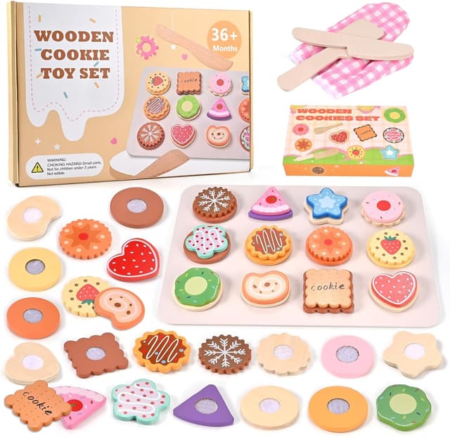 Detalle de Wooderma Kinderküche Zubehör Kekse Set