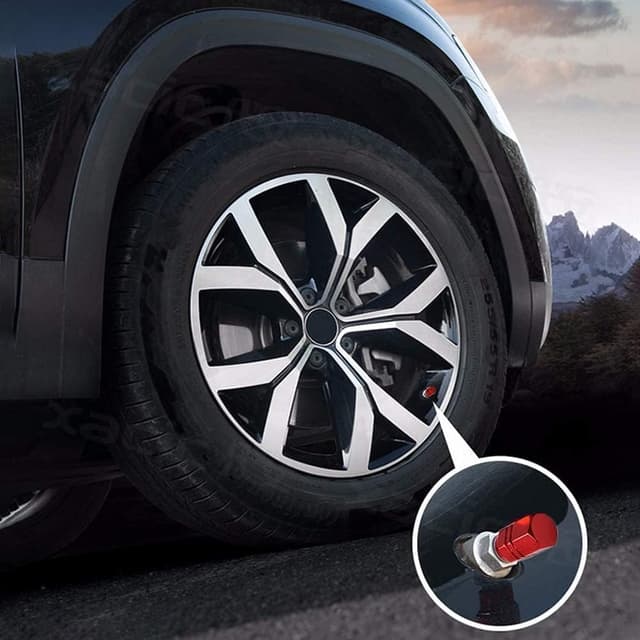 Thumbnail 3 de Tyre Valve Caps Universal Blue 5 Pcs