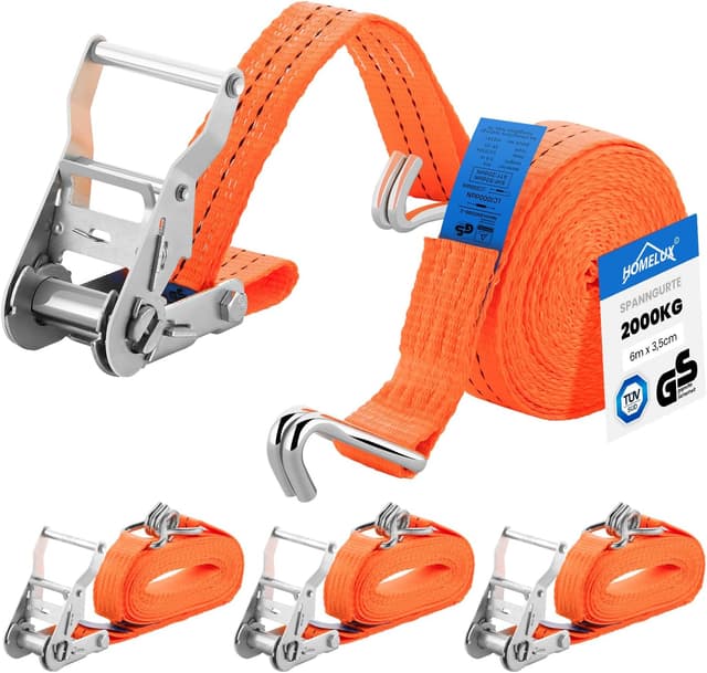 HOMELUX Spanngurte 4 Stück 6 m