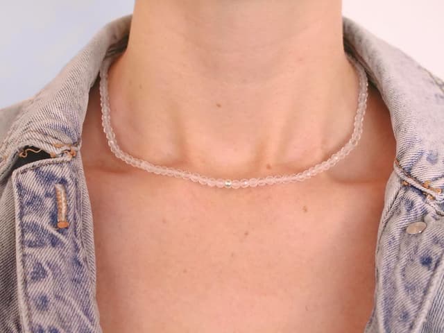 Thumbnail 4 de BERGERLIN Naturstein Perlen Halskette mit 925