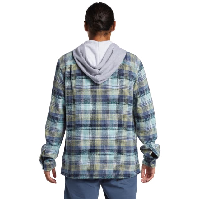 Detalle 2 de Quiksilver Sandbar: camisa de franela de hombre en algodón con cierre de botones