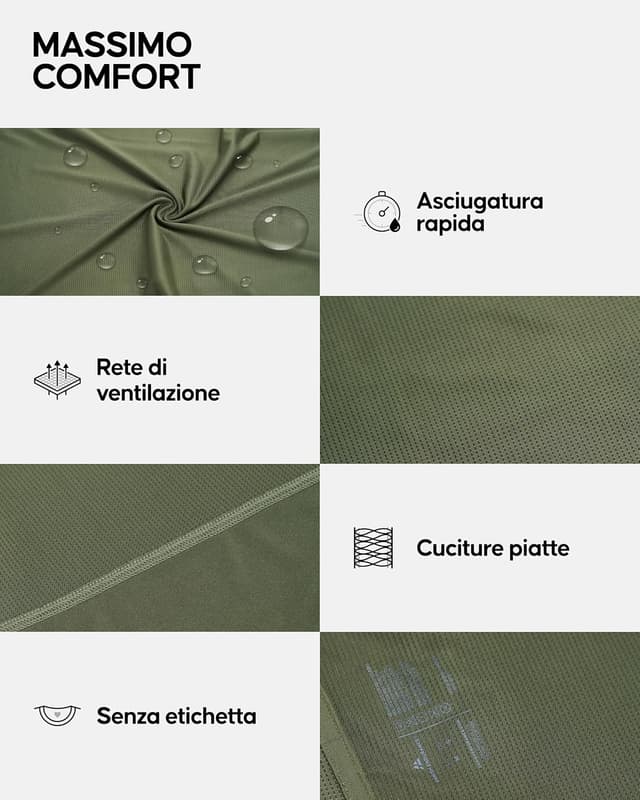 Detalle de DANISH ENDURANCE Maglietta Sportiva Donna a Maniche Corte Quick-Dry traspirante