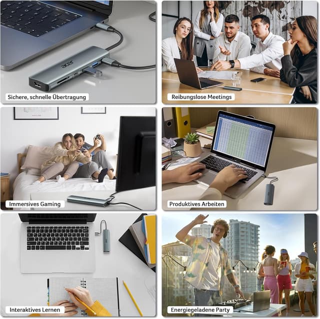 Thumbnail 6 de acer USB C Hub 7in1 Adapter