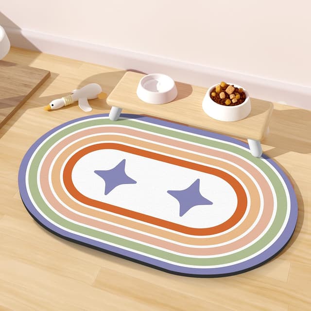 Thumbnail 6 de METEOROCK Absorbent Dog Food Mat (51x30.5cm) with 100% Rubber Backing