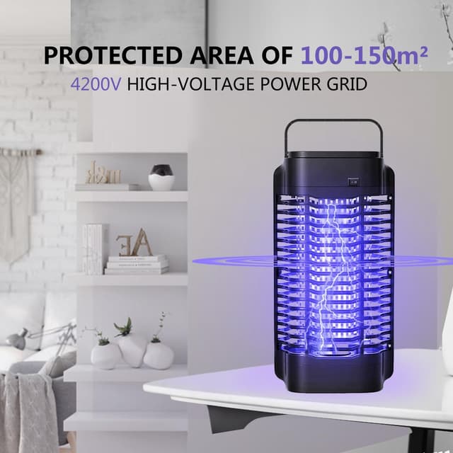 Detalle de Bug Zapper 4200V 18W Electric Mosquito Killer