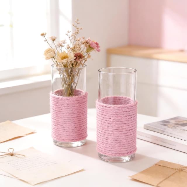 Thumbnail 6 de G2PLUS 2mm Jute String Twine (100m) Pink Natural Garden Twine for DIY, Crafts & Plant Tying