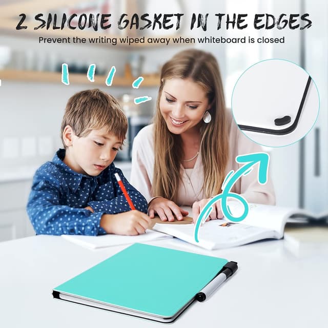 Detalle de AGM A5 Mini Whiteboard (Double Sided) – Portable dry erase board with pen