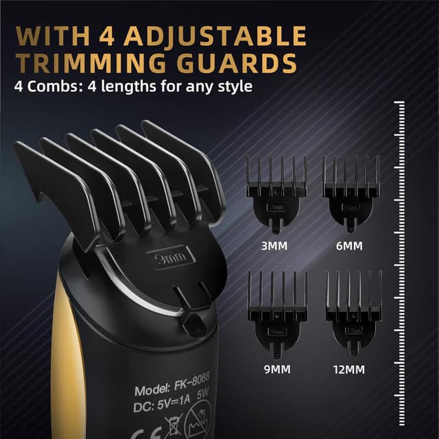 Detalle de ZENLICO Rechargeable Beard Trimmer & Grooming Kit for Men