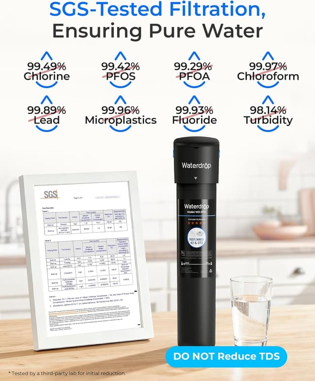 Detalle 2 de Waterdrop 15UA filtre d'eau 60 000 L 🚰