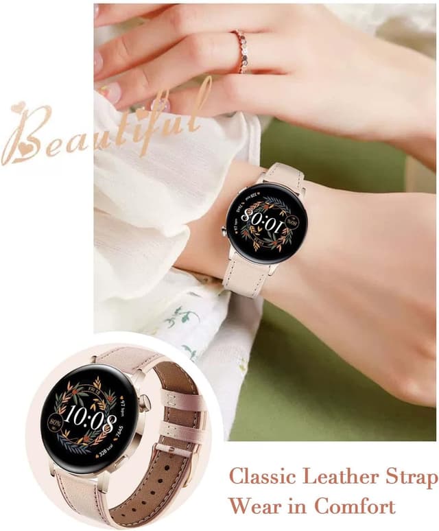 Thumbnail 5 de NEMUALL bracelet cuir 20 mm rose