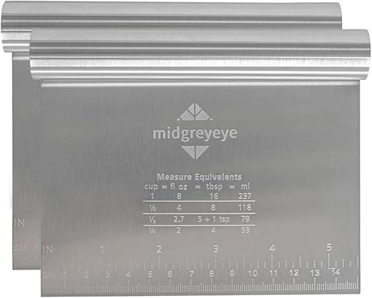 Imagen de Midgreyeye 2 Rasqueta de Masa 🍰 Acero Inoxidable con Escala en OfertitasTOP