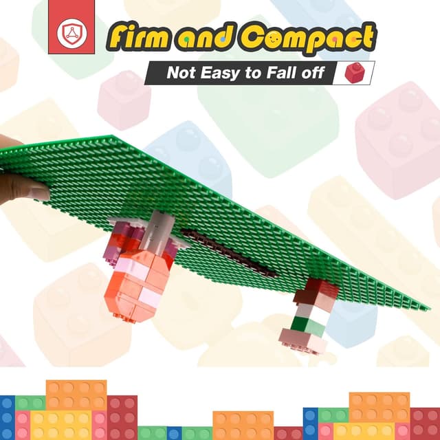 Detalle de HUIZDQ 8 Pack Classic Baseplates 10" x 10" multicoloured ๐