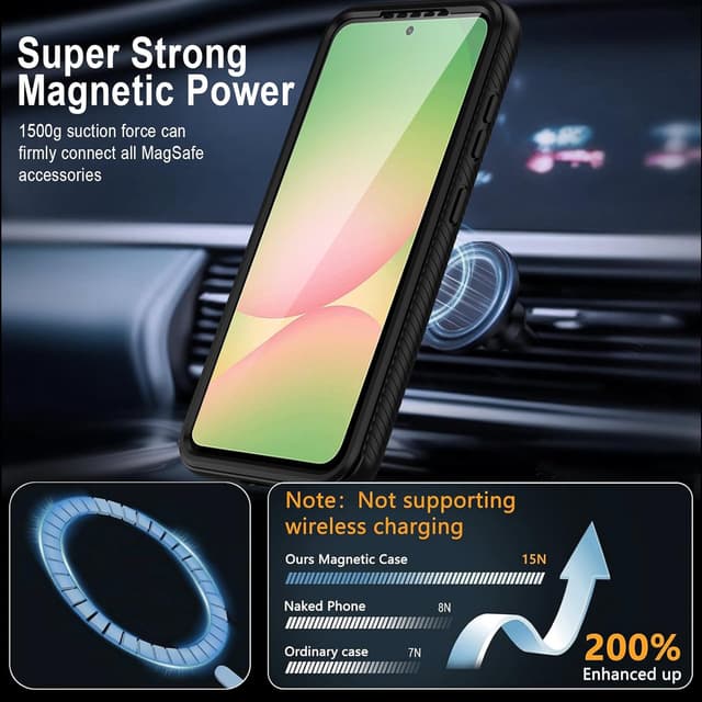 Detalle 2 de XTCASE Coque Galaxy A56 5G 360° Magnétique