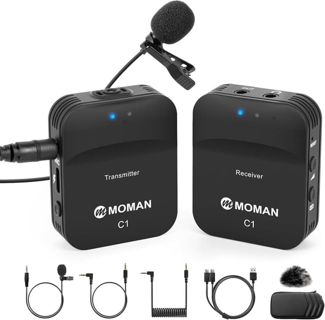 Detalle de Moman Lavalier C1 Funkmikrofon 2,4 GHz