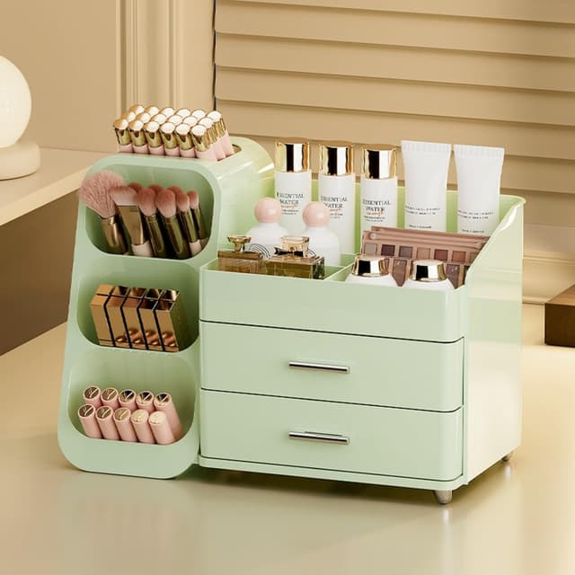 Thumbnail 2 de Makeup Organizer with Drawers Large Vanity Storage