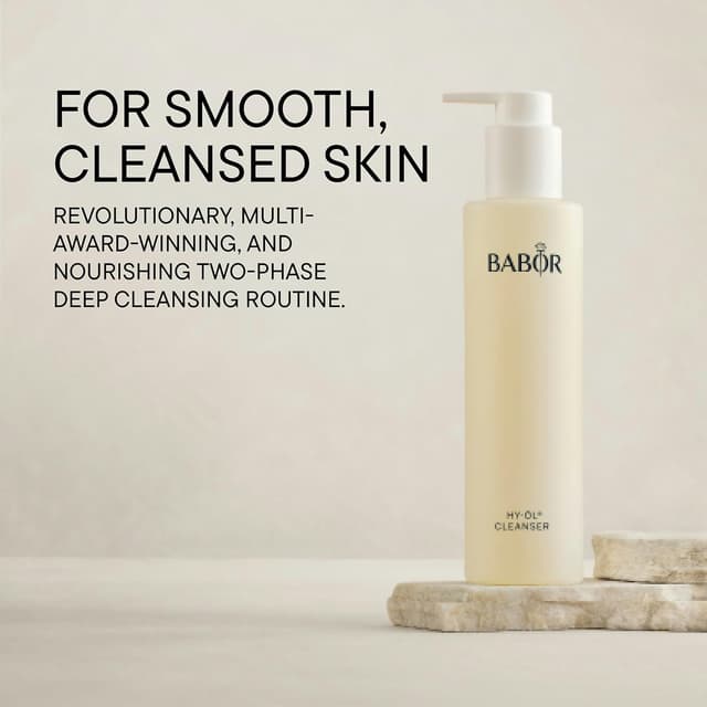 Detalle 2 de BABOR CLEANSING HY-ÖL : huile nettoyante hydrophile hydrophile à utiliser avec Phytoactive, 200 ml