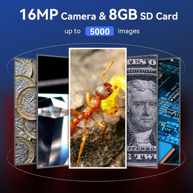 Thumbnail 5 de TOMLOV P10 100X handheld microscope with light 🔬