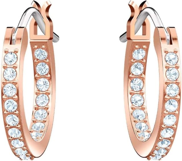 Thumbnail 2 de Swarovski Pendientes de aro Symbolica, Ojo turco, Azules, Baño tono oro rosa