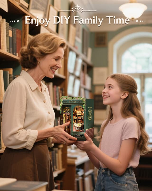 Thumbnail 6 de CUTEBEE Book Nook Kit 3D Puzzle