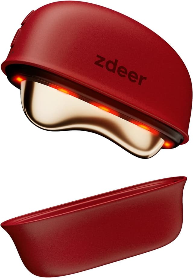 Detalle de ZDEER Face Massager with Red Light Therapy (Electric Gua Sha Sculptor Tool) for Face & Neck