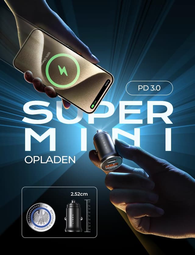 Thumbnail 5 de LISEN 54W Cargador coche USB-C 36W