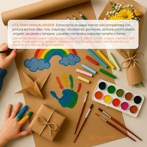 Thumbnail 6 de OFITURIA Papel Kraft Marrón 0,60×15 m 📦