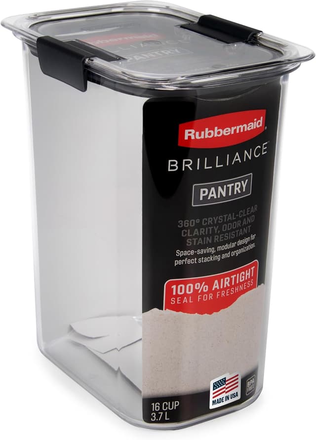 Detalle de Rubbermaid Brilliance 16-Cup airtight storage