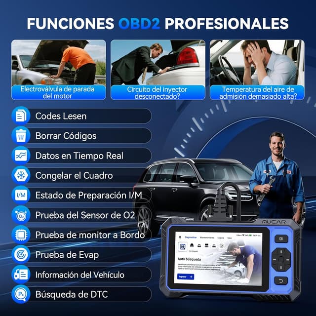 Thumbnail 3 de MUCAR 632 OBD2 Diagnosis 4 sistemas