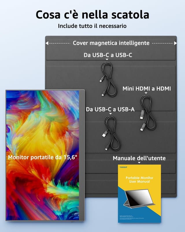 Thumbnail 6 de Yodoit Monitor Portatile 15,6" IPS 1080P