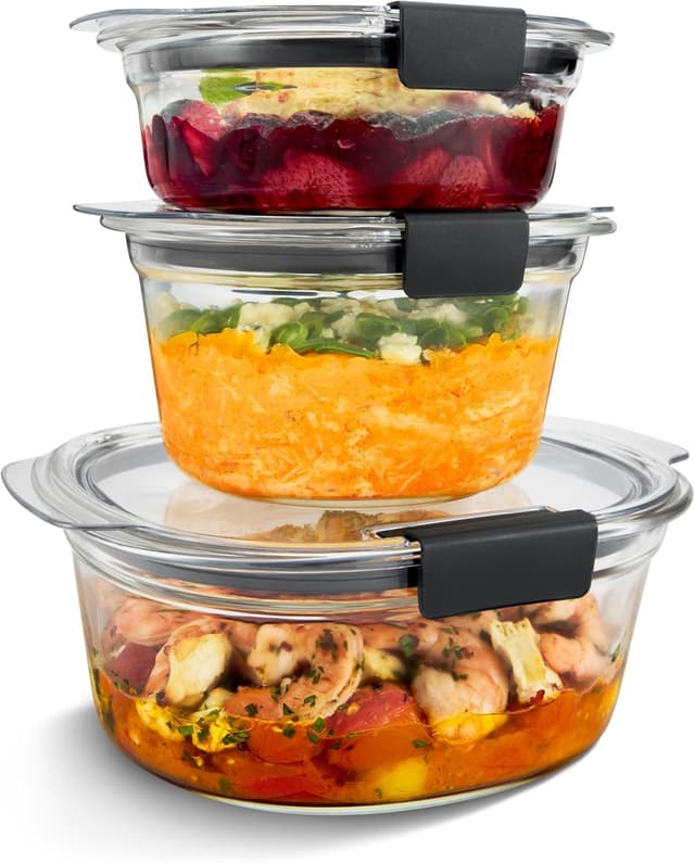 Thumbnail 5 de Rubbermaid Brilliance Glass Food Storage 3.2 Cup set 🍱