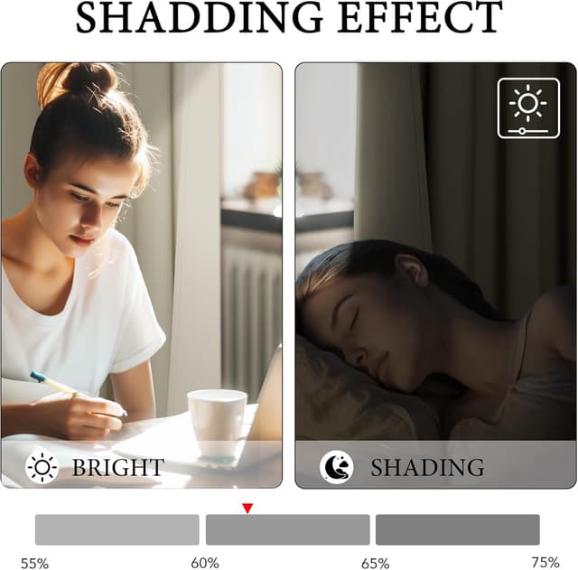 Thumbnail 5 de PONY DANCE Blickdichte Gardinen 210x132 Hellbeige