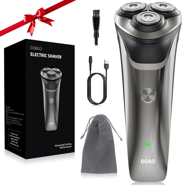 Detalle de DOAO Electric Razor 120 min cordless shaver 🪒