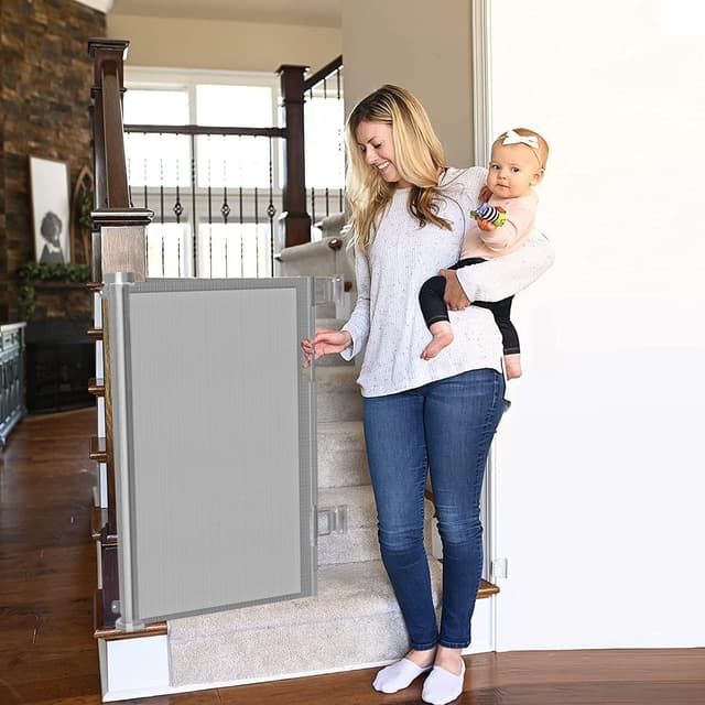 Thumbnail 1 de Wodondog Retractable Stair Gate 150 cm 🚪