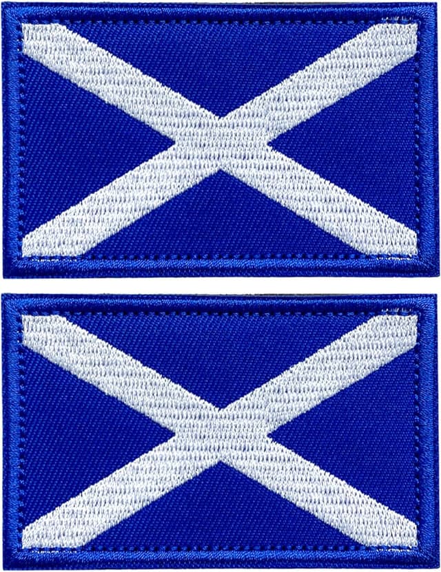 Detalle de AXEN Scotland Flag Patch set with hook-and-loop backing (2-pack)