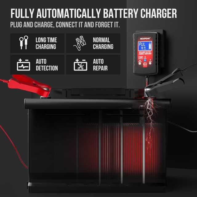 Thumbnail 3 de 1.75-Amp Smart Car Battery Charger 6V/12V