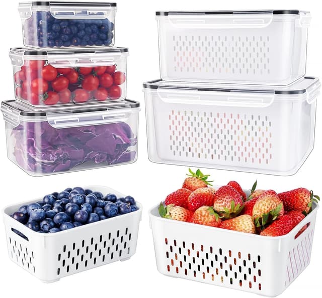 Detalle de 5-Pack Large Fruit Containers 🥗