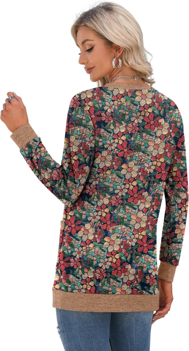 Detalle de GRECERELLE women’s long sleeve open-front cardigan with ribbed knit and pocket