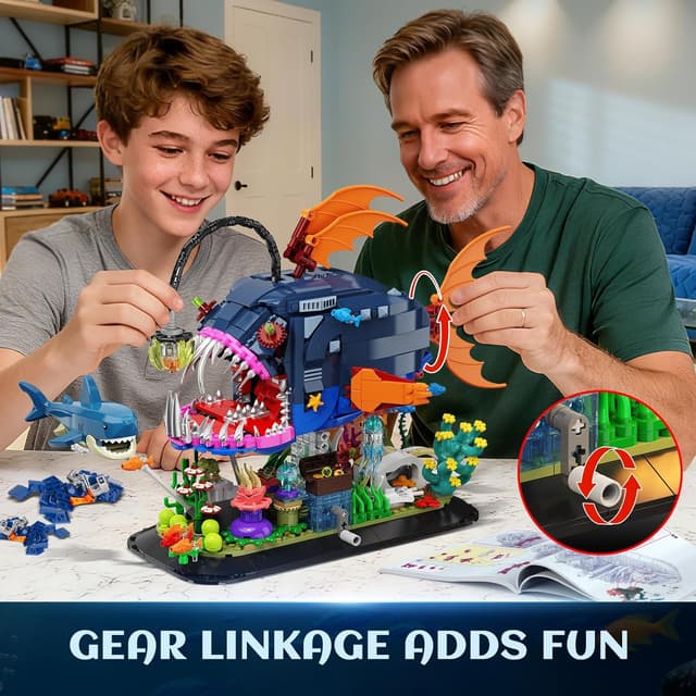 Detalle 2 de INSOON Mechanical Angler Fish 1139 pcs 🧩