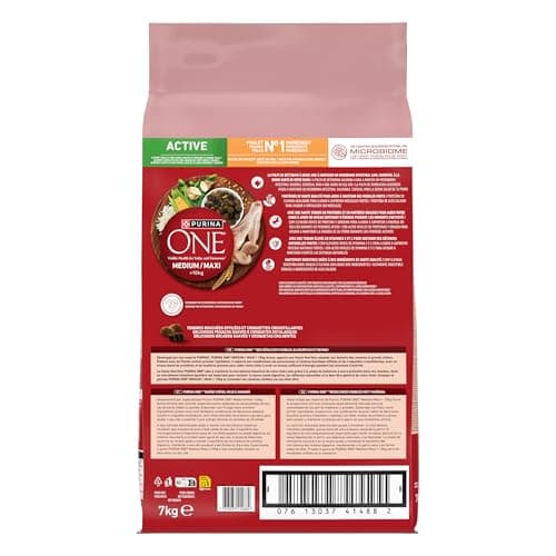 Detalle 2 de Purina ONE Medium Maxi Perro adulto activo con pollo 7 kg