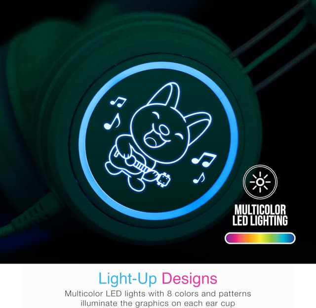 Detalle de MEE audio KidJamz KJ55 Safe Listening USB-C Headphones for Kids (Mint)