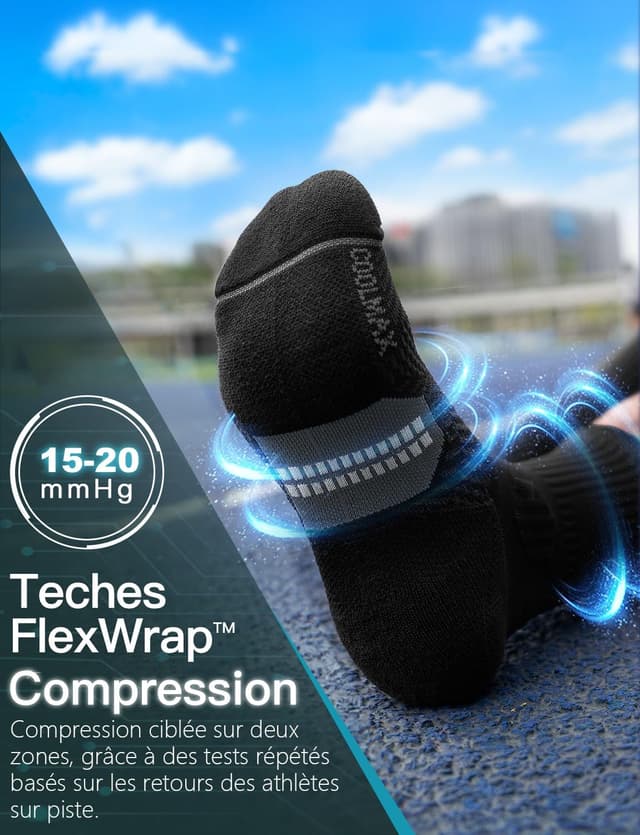 Detalle de Juclise Chaussettes compression course