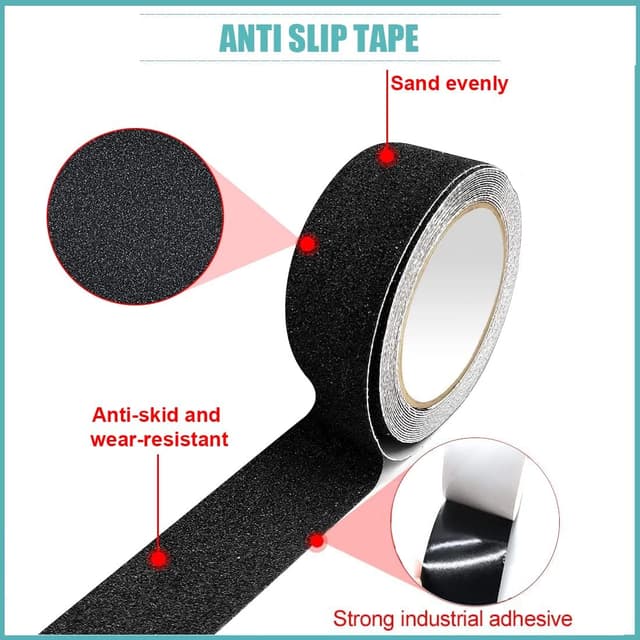 Thumbnail 2 de XFXIA Cinta Antideslizante 2,5 cm x 20 m cinta de seguridad alta tracción