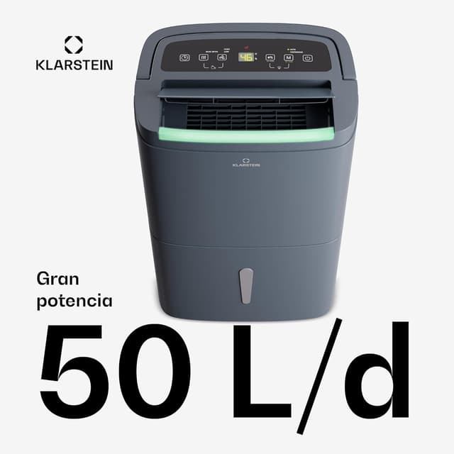 Detalle de Klarstein DryFy Connect 50L 👕 Deshumidificador WiFi y Portátil