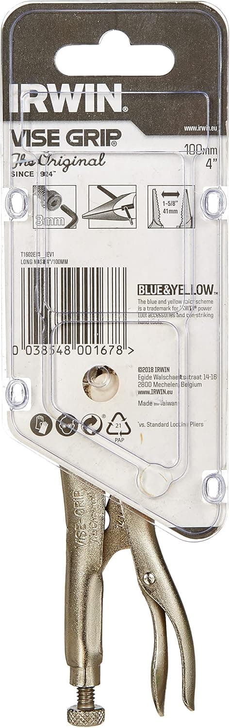 Thumbnail 2 de IRWIN VISE-GRIP 4-Inch long nose locking pliers