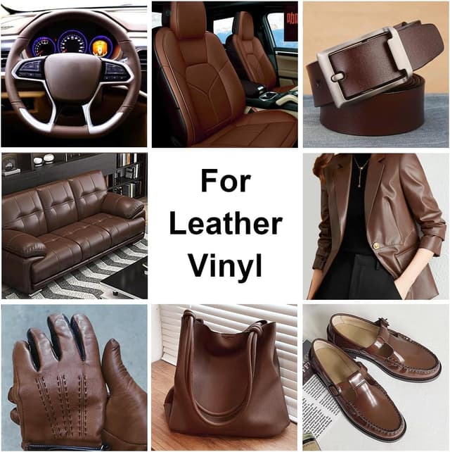 Detalle de drtulz Leder Reparatur Set Schwarz (200 ml) für Ledercouch, Vinyl-Möbel & Autositze