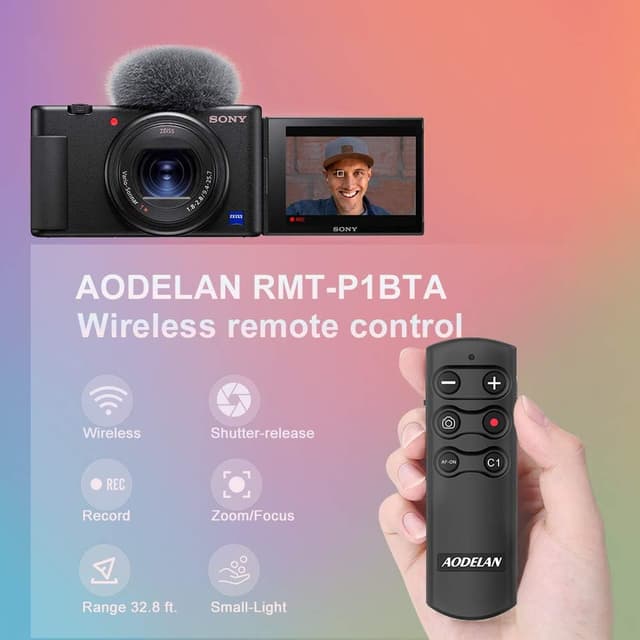Detalle 2 de Sony A9 remote control RMT-P1BT, 10m