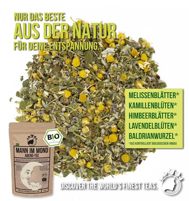 Detalle 2 de NanaNatura BIO Abendtee Mann im Mond 100 g