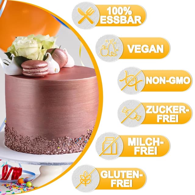 Detalle 1 de Essbarer Glitzer Kicofood 6 Farben, 5 g