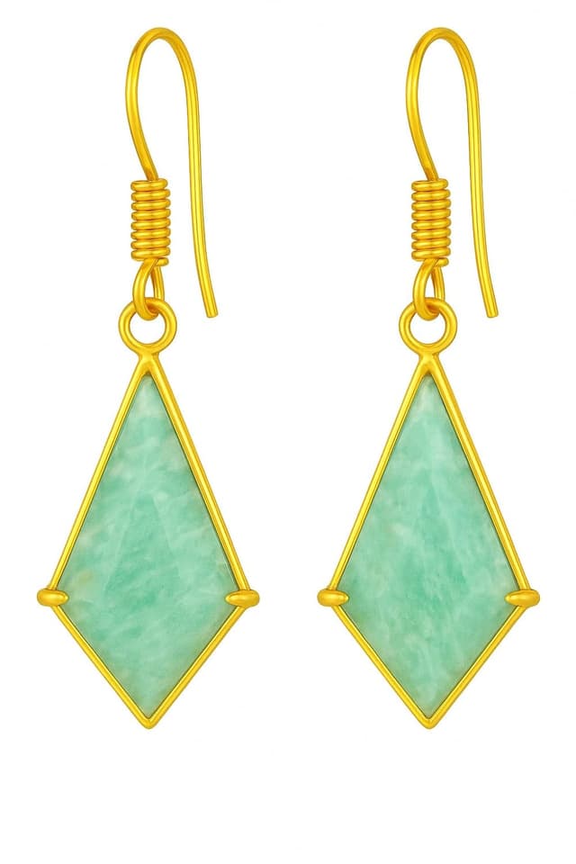 Imagen de Gempires Amazonite Kite Earrings en OfertitasTOP