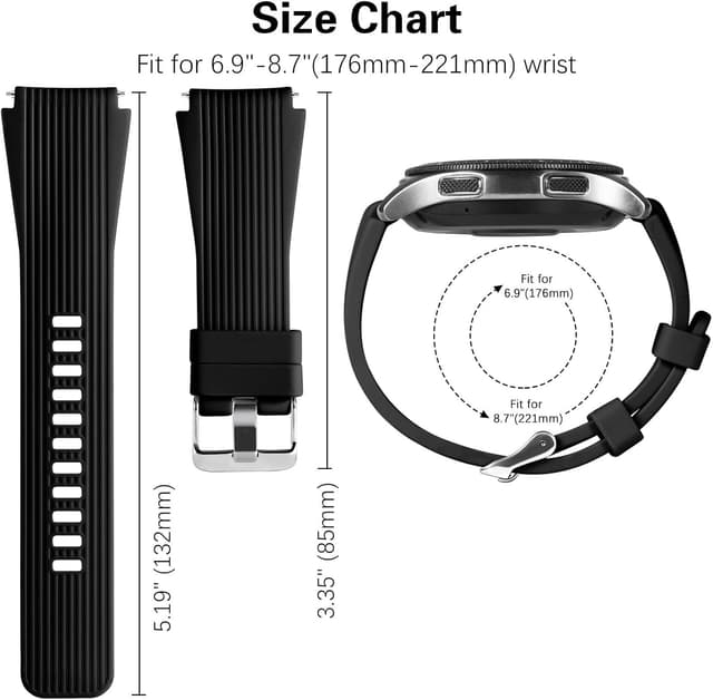 Detalle 2 de Dirrelo Correa 22 mm para Galaxy Watch
